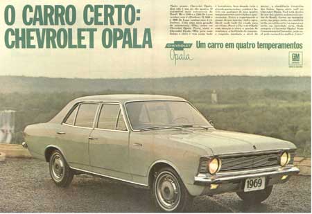 Em 19 de novembro de 1968 acontecia o lançamento do Chevrolet Opala.
